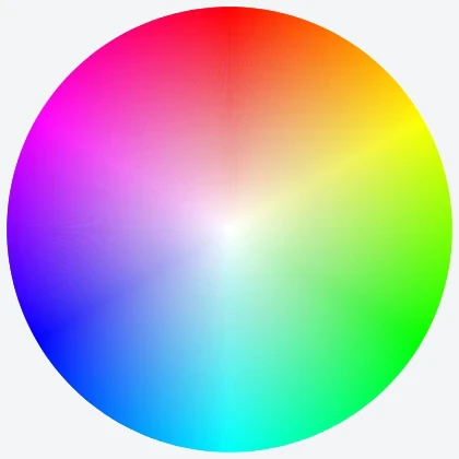 empty color wheel