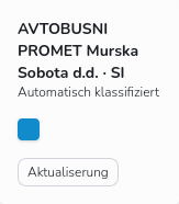 Panel Metainformation für eine Marke