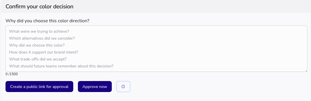approval panel for a study